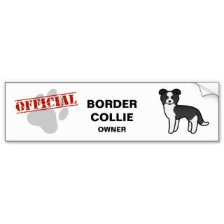 N1ki's Border Collie Black And White Bumper Stickers