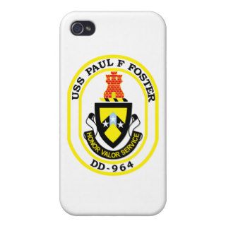 DD 964 USS PAUL F FOSTER Destroyer Ship Military P Covers For iPhone 4