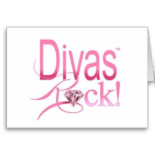 CHICAGO BLING   "Divas Rock" Greeting Cards