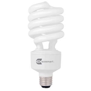 EcoSmart 150W Equivalent Soft White (2700K) Twister CFL Light Bulb ES59032