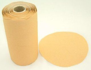 Aluminum Oxide Stick on PSA Paper Sanding Discs, 6" Diameter, 120 Grit, Roll of 100.   Sandpaper Sheets  