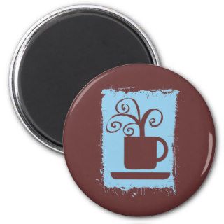 Coffee Cup Refrigerator Magnets