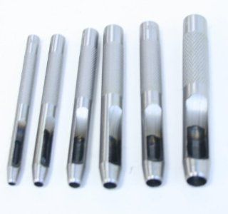 New 6 Hole Punches Hollow Punch Set Hand Tool    