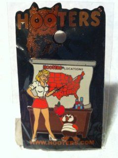 Hooters Resturant Collectable Enamel Pin Geography Teacher Hooters Girl 