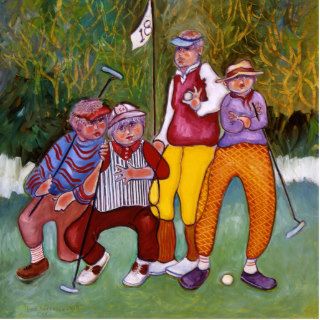 Golf Foursome Photo Sculpture