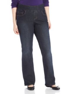 Jag Jeans Women's Plus Size Paley Pull On Bootcut Jean, Atlantic Blue, 16