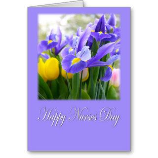 Happy Nurses Day Purple Iris Card