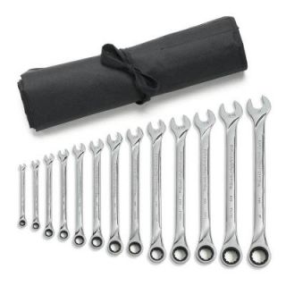 GearWrench X Large Ratcheting Combination Wrench Set with Roll (16 Piece) 85199R
