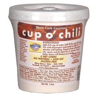 Dixie Carb Counters Chili Cup Meal   Pack of 3  Chili Mix  Grocery & Gourmet Food