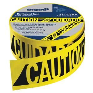 Empire 3 in. x 500 ft. Reinforced Caution Tape 76 0600