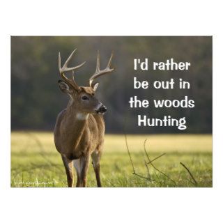 Funny Hunting Smoky Mountain Whitetail Buck Animal Photo Art