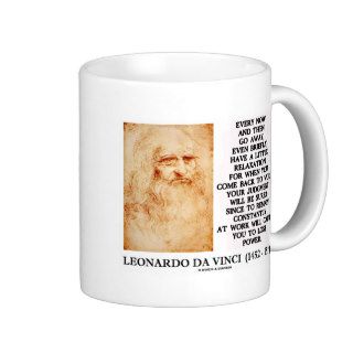 Leonardo da Vinci Relaxation Work Judgment Power Coffee Mugs
