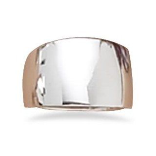 Wide Tapered Polished Ring / Size 10 Jewelry