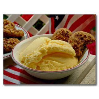Delicious Vanilla ice cream Post Card
