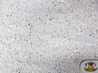 Sequin Seaweed White Fabric / 58" Wide / Sold By the Yard 
