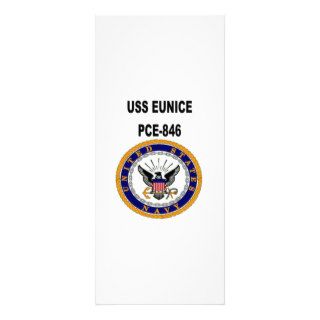 USS EUNICE (PCE 846) RACK CARDS