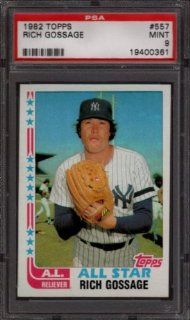 1982 TOPPS #557 RICH GOSSAGE PSA 9 B1278516 Sports Collectibles