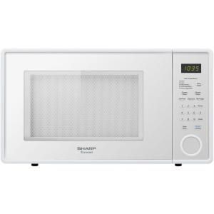 Sharp Refurbished 1.1 cu. ft. Countertop Microwave in Smooth White DISCONTINUED R 309YWRB