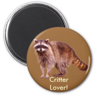 RACCOON BABY Collection Refrigerator Magnets