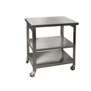 Danver 27 in. Stainless Steel Kitchen Cart C27181