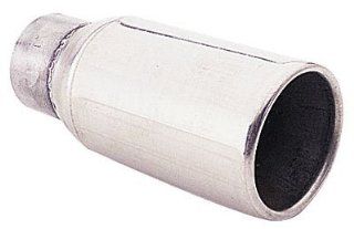 Pilot PM558 Stainless Steel Round Resonated Exhaust Tip Automotive