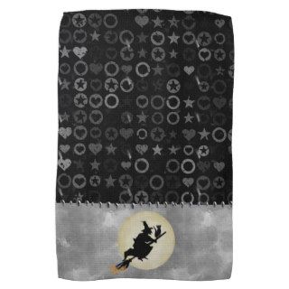 Witch and Cat Kitchen Towels