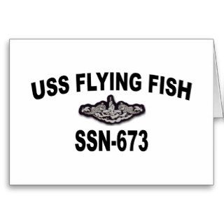 USS FLYING FISH (SSN 673) GREETING CARDS