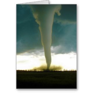 Category F5 Tornado Approaching Elie Manitoba Greeting Cards