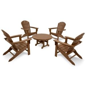Trex Outdoor Furniture Cape Cod Tree House 5 Piece Adirondack Patio Conversation Set TXS105 1 TH