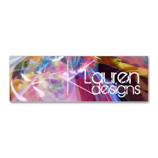 pearlescence abstract skinny business card