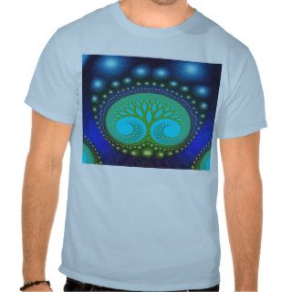 Celestial Forest Nature Pattern Abstract Art Shirts