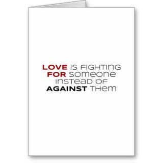 Fighting For Someone (1) Greeting Cards