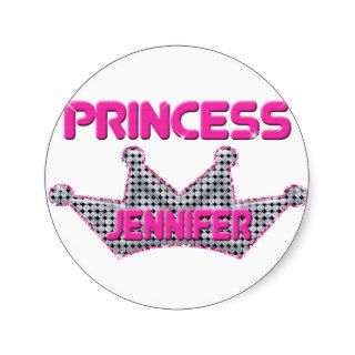 Princess Jennifer Round Sticker