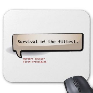 Herbert Spencer Survival of the fittest Mousepad