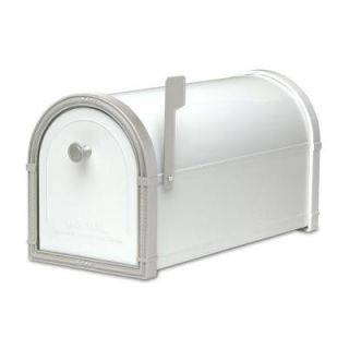 Architectural Mailboxes Bellevue White Post Mount Mailbox 5501W