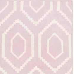 Safavieh Hand woven Moroccan Dhurrie Pink/ Ivory Wool Rug (3' x 5') Safavieh 3x5   4x6 Rugs