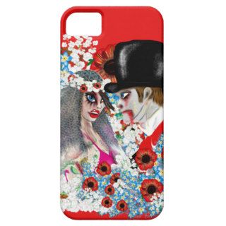 Comic style Zombie bride and groom iphone covers iPhone 5 Cases