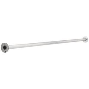 Franklin Brass 1 1/4 in. x 5 ft. Steel Shower Rod with Steel Flanges in Bright Stainless Steel 167CS 5