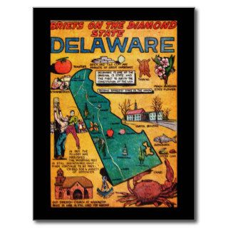 Delaware the Diamond State Post Card