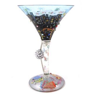 Lolita Martini Glass New Year's   GLS4 5570J   Decorative Bottles
