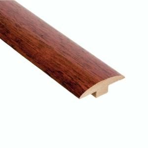 Home Legend High Gloss Santos Mahogany 3/8 in. Thick x 2 in. Wide x 47 in. Length Hardwood T Molding HL15TM47