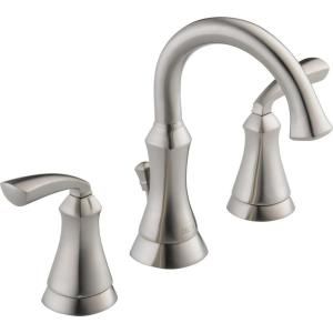 Delta Mandara 8 in. Widespread 2 Handle High Arc Bathroom Faucet in Stainless 35962LF SS