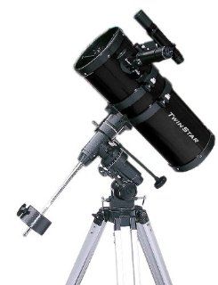 Black TwinStar 6" Short Tube Reflector Telescope EQ Mount  Reflecting Telescopes  Camera & Photo
