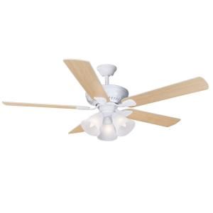 Hampton Bay 52 in. Campbell Matte White Ceiling Fan  DISCONTINUED 41352