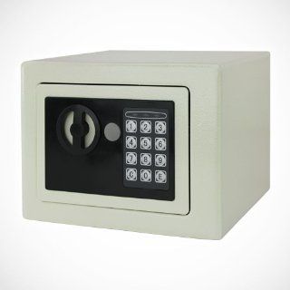 Digital Electronic Safe Box Security Lock Home Office Hotel   Cream