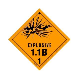 Explosive 1.1B Label (Vinyl), 4" x 4", hml 549, 500 Per Roll Industrial Label Makers