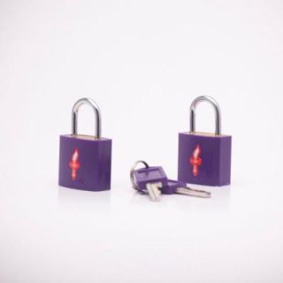 Safe Skies TSA Recognized Padlocks in Neon Purple DISCONTINUED 86A