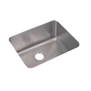 Elkay Lustertone Undermount Stainless Steel 22 1/2x17 1/4x10 in. 0 Hole Single Bowl Kitchen Sink ELU211510