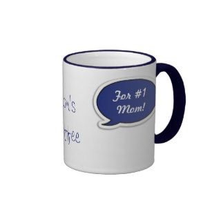 Personalized Dark Blue Speech Bubble Coffee Mug