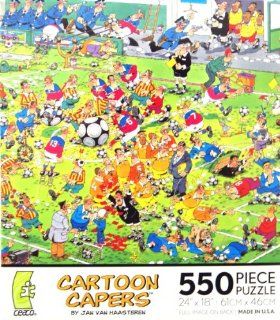 CARTOON CAPERS CHAMPIONSHIPS 550 Piece JIGSAW Puzzle Toys & Games
